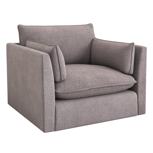 MALIBU UPHOLSTERED SWIVEL ARMCHAIR