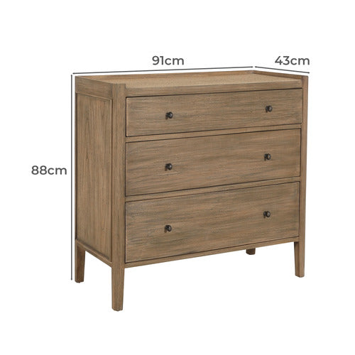 CARRINGTON FURNITURE MARINA 3 DRAWER CHEST