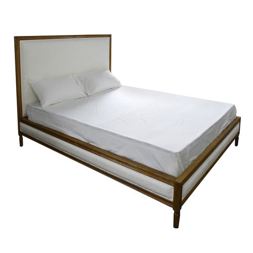NATURALLY PROVINICIAL MARIUS BOUCLE BED FRAME