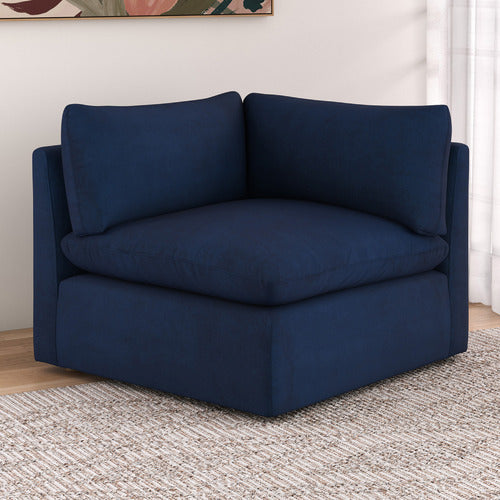 MARTINE VELVET CORNER LOUNGE CHAIR