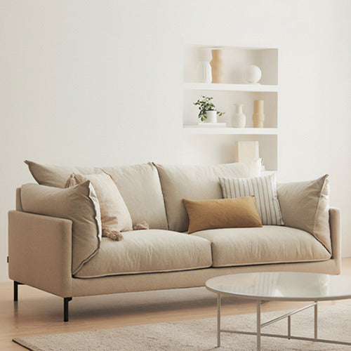 MODERN COLLECTIVE MAXIM 3 SEATER LINEN-BLEND SOFA