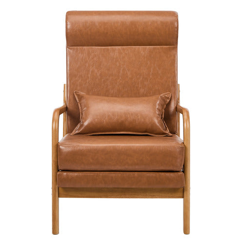 LIVING FUSION MAYFIELD FAUX LEATHER ARMCHAIR