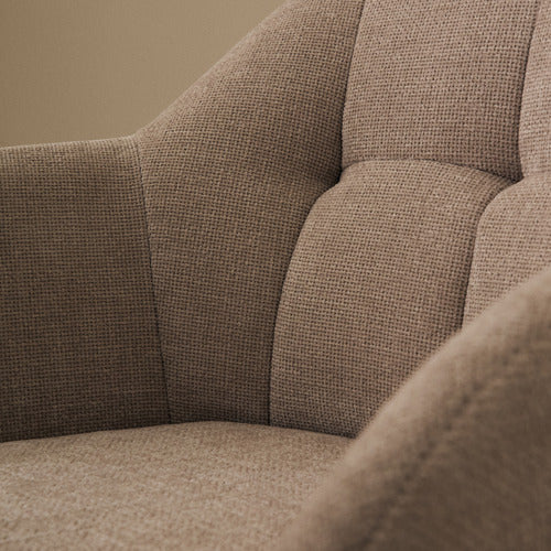 LINEA FURNITURE MERIDEN CHENILLE SWIVEL ARMCHAIR