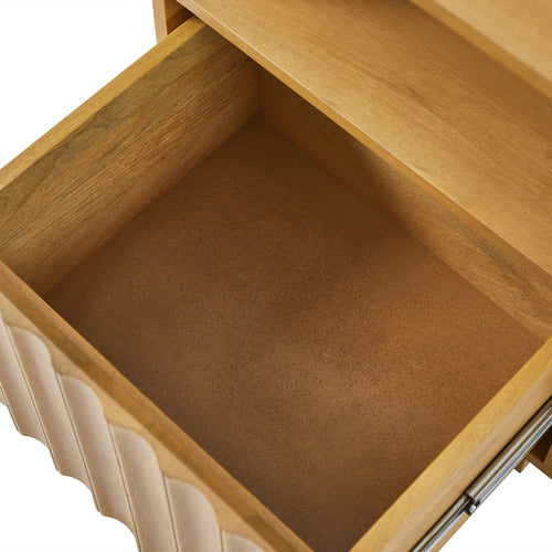 MIA MANGO WOOD BEDSIDE TABLE