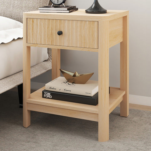 CORNER OFFICE MIKOLAJ 1 DRAWER BEDSIDE TABLE