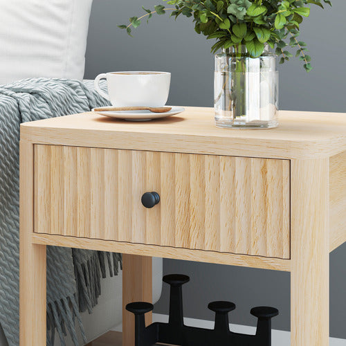 CORNER OFFICE MIKOLAJ 1 DRAWER BEDSIDE TABLE