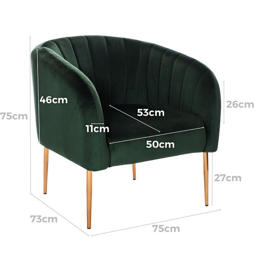 MIMI PREMIUM VELVET ARMCHAIR