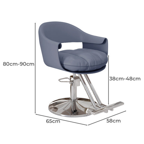 MODERN COLLECTIVE MONTGOMERY FAUX LEATHER SALON CHAIR