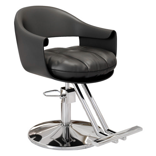 MODERN COLLECTIVE MONTGOMERY FAUX LEATHER SALON CHAIR