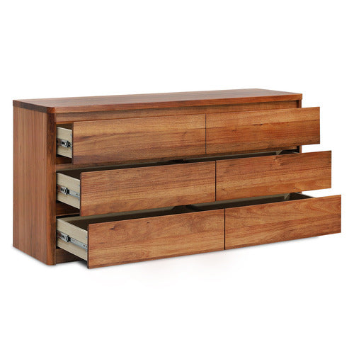 EVERGREEN HOME MONTY BLACKWOOD 6 DRAWER CHEST