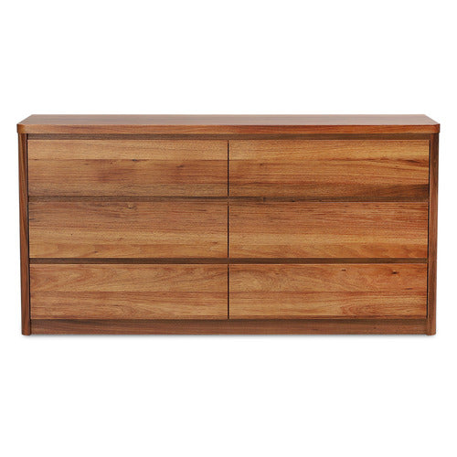 EVERGREEN HOME MONTY BLACKWOOD 6 DRAWER CHEST