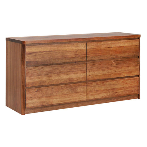 EVERGREEN HOME MONTY BLACKWOOD 6 DRAWER CHEST