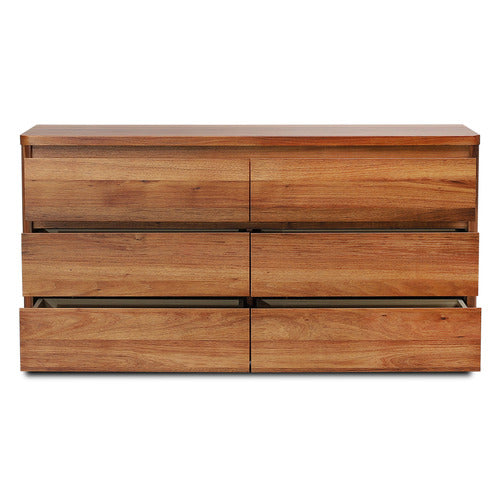 EVERGREEN HOME MONTY BLACKWOOD 6 DRAWER CHEST