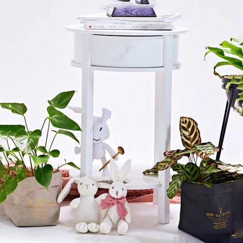 YORK STREET MORIN ROUND BEDSIDE TABLE