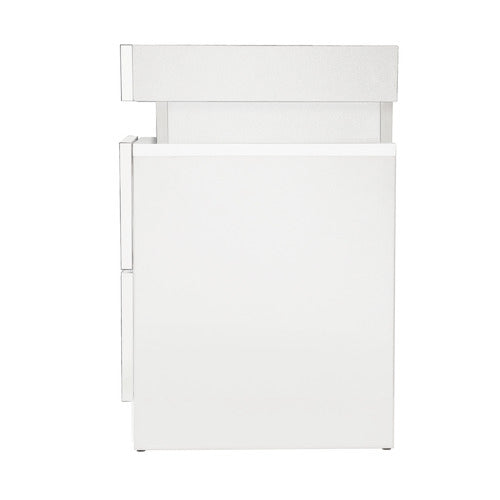 LIVING FUSION MURRAY 2 DRAWER LED BEDSIDE TABLE