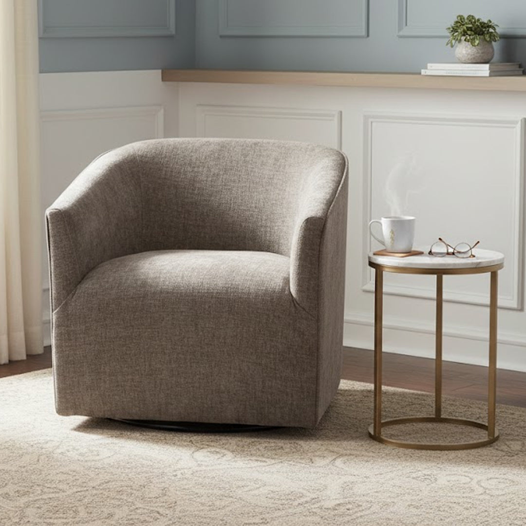 NAOMIE ACCENT CHAIR LIGHT GREY