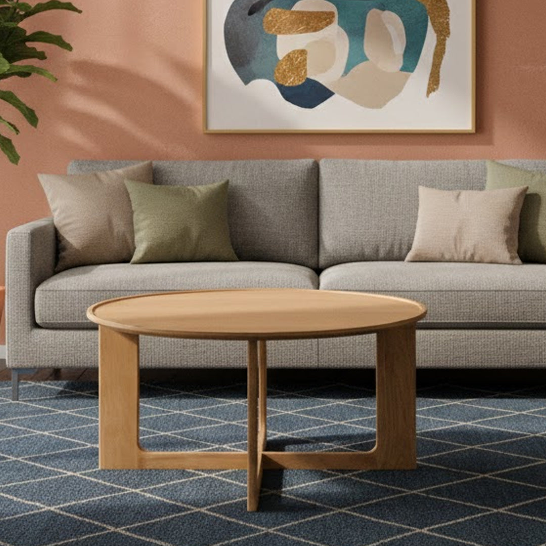 NORDIC STREET ANSELM OAK WOOD COFFEE TABLE