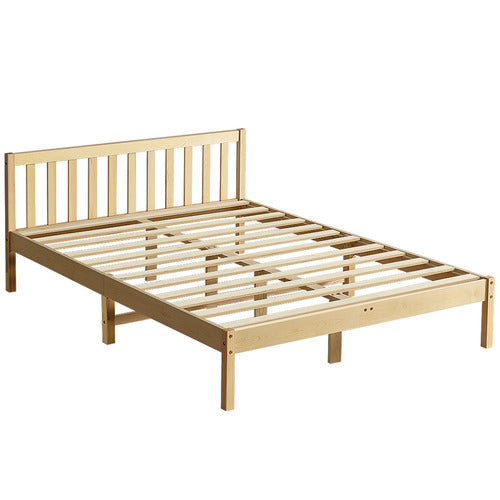 BRAXTON HOME NATURAL HAMILTON PINE WOOD PLATFORM BED