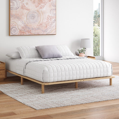 NATURAL MONTY PREMIUM WOODEN BED BASE