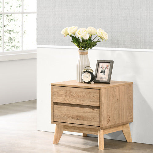 CORE LIVING ANDERSON 2 DRAWER BEDSIDE TABLE