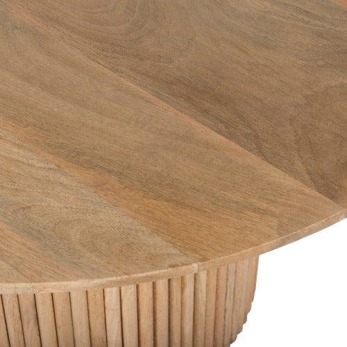 ANIKA ROUND MANGO WOOD COFFEE TABLE