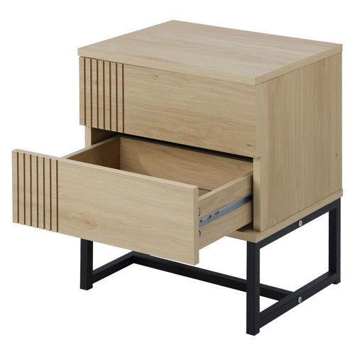 LIVING FUSION NATURAL MICHAELA BEDSIDE TABLE