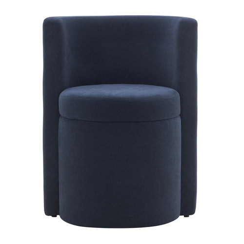 CORNER OFFICE NAVY BENSON ACCENT CHAIR