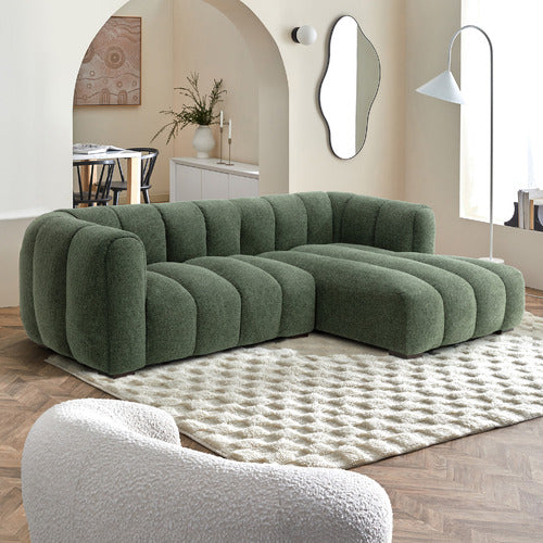 NELSON PREMIUM 3 SEATER UPHOLSTERED SOFA WITH CHAISE