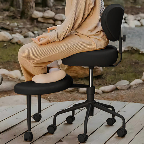 MODERN COLLECTIVE NEWPORT FAUX LEATHER MEDITATION CHAIR