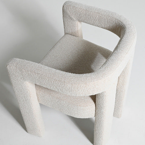 BROOKLYN AND BELLA OATMEAL SIMONE UPHOLSTERED ARMCHAIR