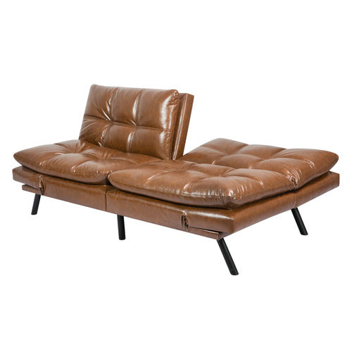 OAKLEIGH HOME OLARP 3 SEATER PU LEATHER SOFA BED