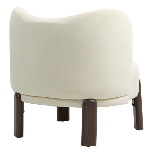 EVIE HOME ORION VELVET ACCENT CHAIR