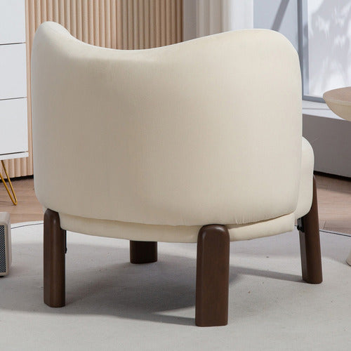 EVIE HOME ORION VELVET ACCENT CHAIR