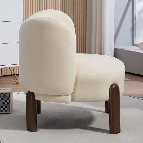 EVIE HOME ORION VELVET ACCENT CHAIR