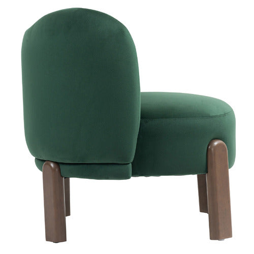 EVIE HOME ORION VELVET ACCENT CHAIR