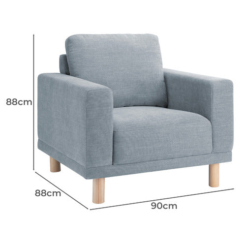 HIGH-PERFORMANCE WARWICK FABRIC ORSON ARMCHAIR