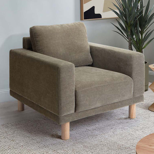 HIGH-PERFORMANCE WARWICK FABRIC ORSON ARMCHAIR