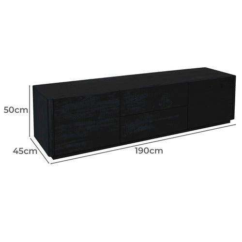 LA VERDE OSWIN 2 DOOR 2 DRAWER ENTERTAINMENT UNIT