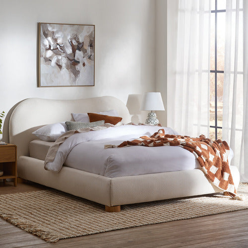 PALOMA BOUCLE GAS LIFT STORAGE BED
