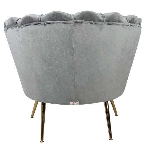 NATURALLY PROVINICIAL PELIAS VELVET ARMCHAIR