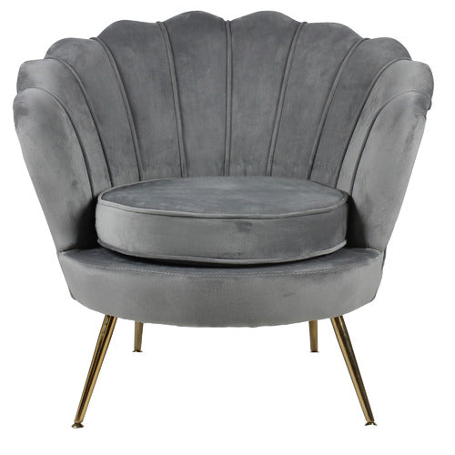 NATURALLY PROVINICIAL PELIAS VELVET ARMCHAIR