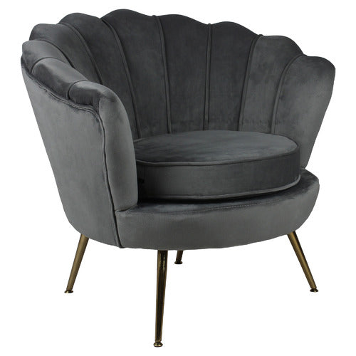 NATURALLY PROVINICIAL PELIAS VELVET ARMCHAIR