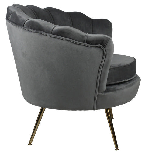 NATURALLY PROVINICIAL PELIAS VELVET ARMCHAIR