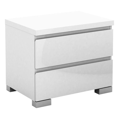 WEST VALLEY INTERIORS PIPER 2 DRAWER BEDSIDE TABLE