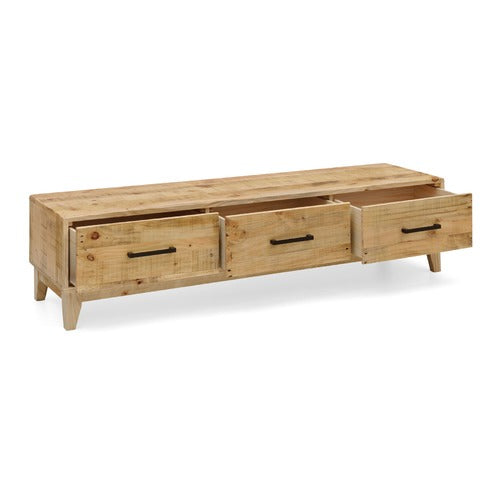 EVERGREEN HOME AVA RECYCLED PINE WOOD TV UNIT