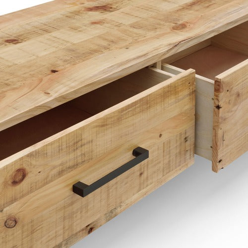 EVERGREEN HOME AVA RECYCLED PINE WOOD TV UNIT