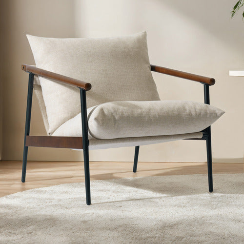 STUDIO HOME PRIMROSE RUBBERWOOD ACCENT CHAIR