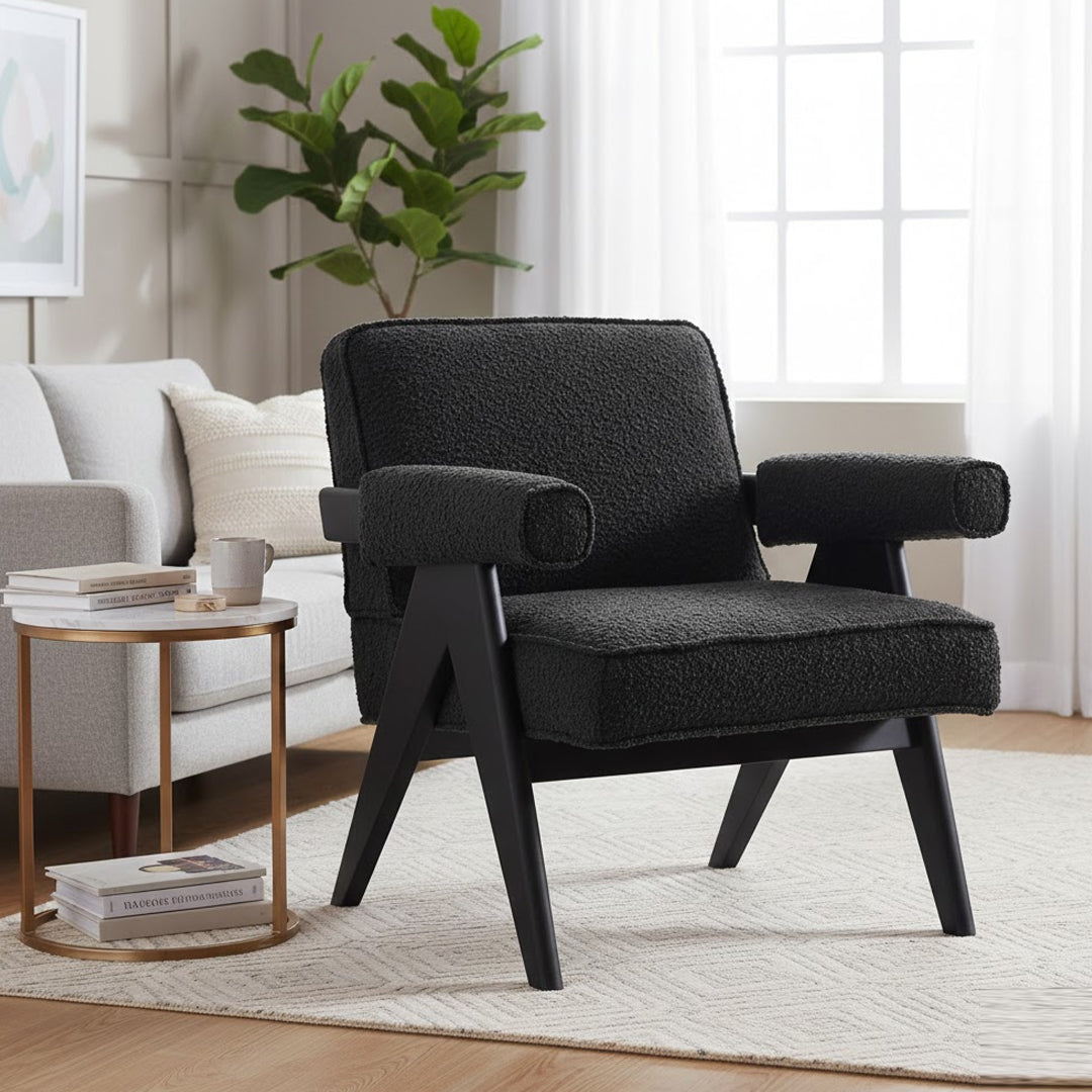 REXINGTON HOME MICAH BOUCLE ARMCHAIR