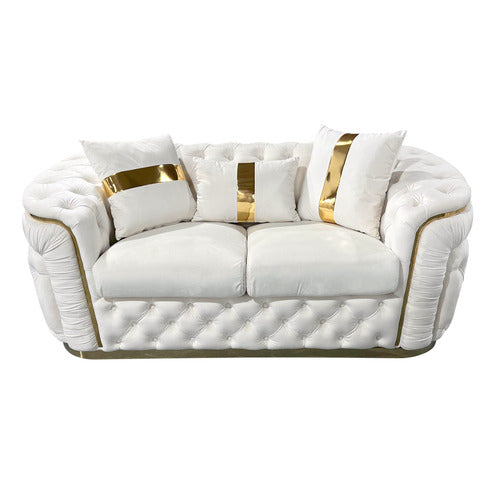 SOUTHERN STYLERS RALEIGH 2 SEATER VELVET SOFA