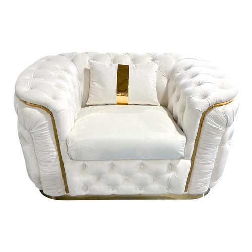 SOUTHERN STYLERS RALEIGH VELVET ARMCHAIR